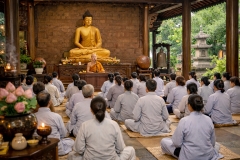 Bát Quan Trai Giới: Ý nghĩa và cách thu thúc lục căn trong một ngày tu tập